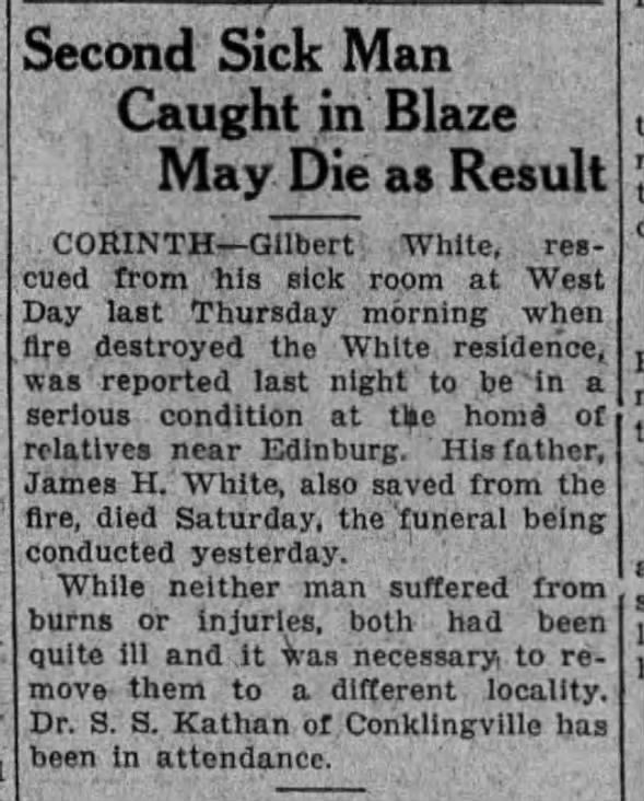 Gilbert and James White 14 Nov 1928